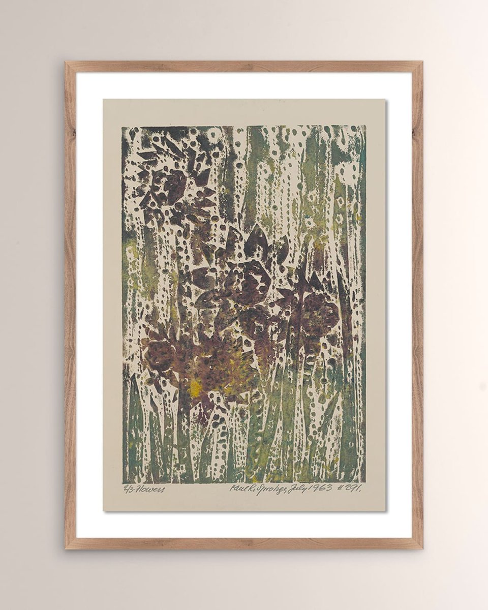 "Flowers" Framed Giclee by Pepi Sprohge